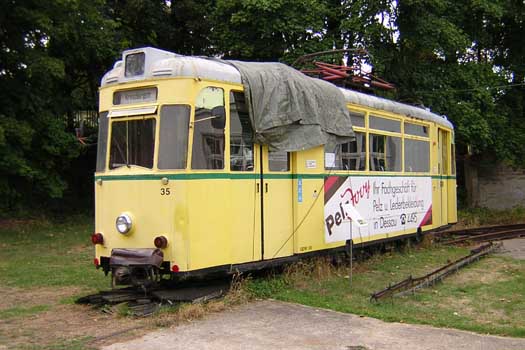 Dessau 35 im August 2003 im Straßenbahn-Museum Wehmingen
