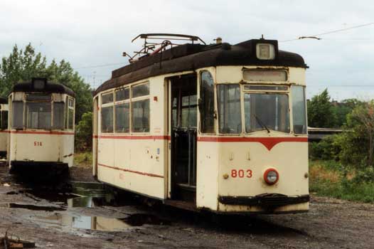Halle 803 wartet in Merseburg auf die Zerlegung, 26.5.1991