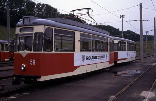 Typ T57E: Frankfurt/Oder 59 ex Erfurt 125, Juli 1993